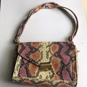 Snake print purse